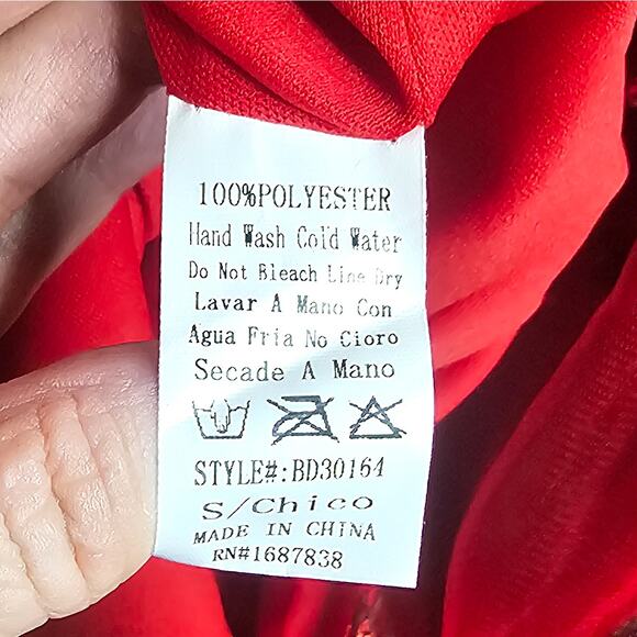 Banjul New red sequin party Valentine dress - Picture 9 of 11